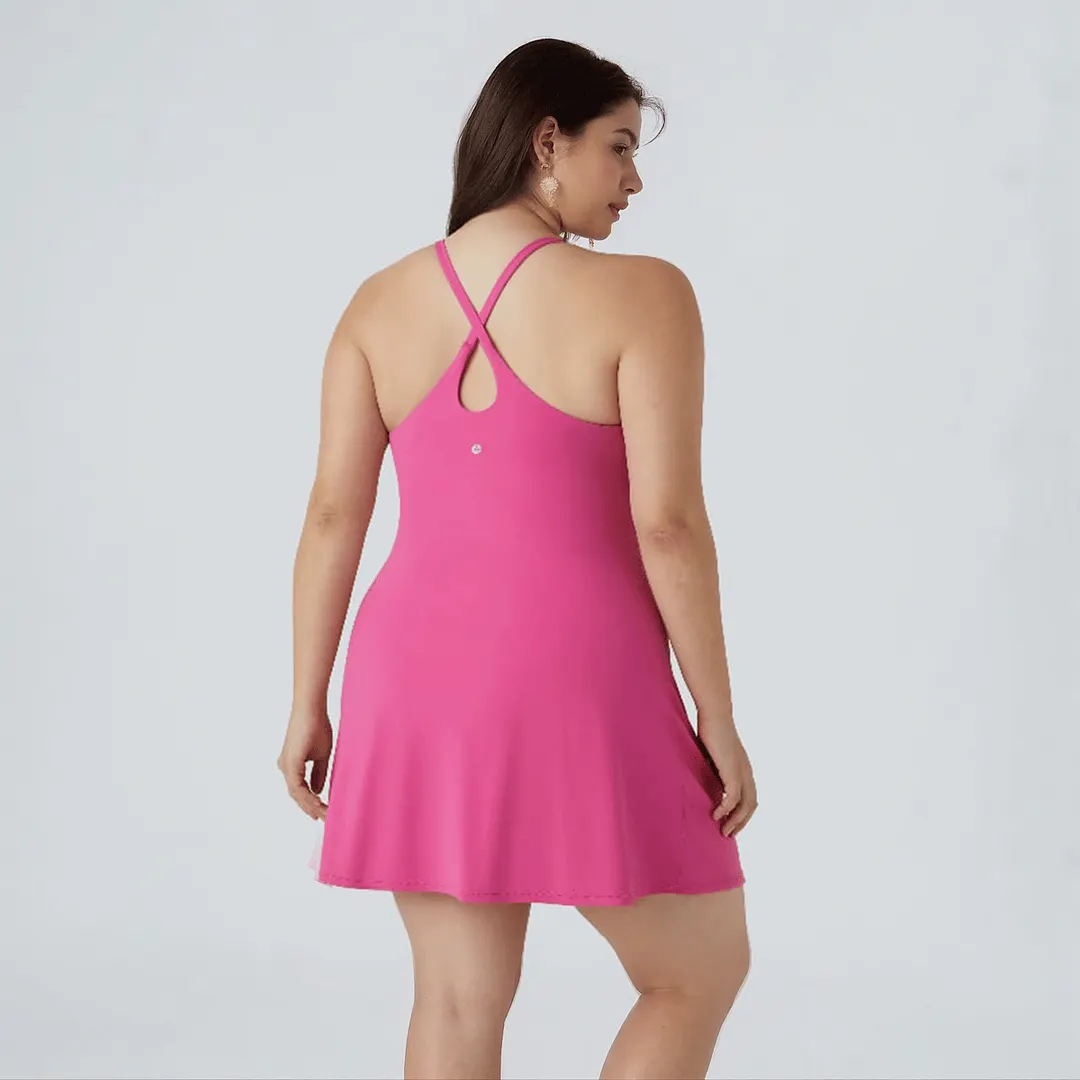 🎁Last Day🔥The Ultimate Tummy Control Backless Active Dress -Made for Movement & Easy Bathroom Breaks