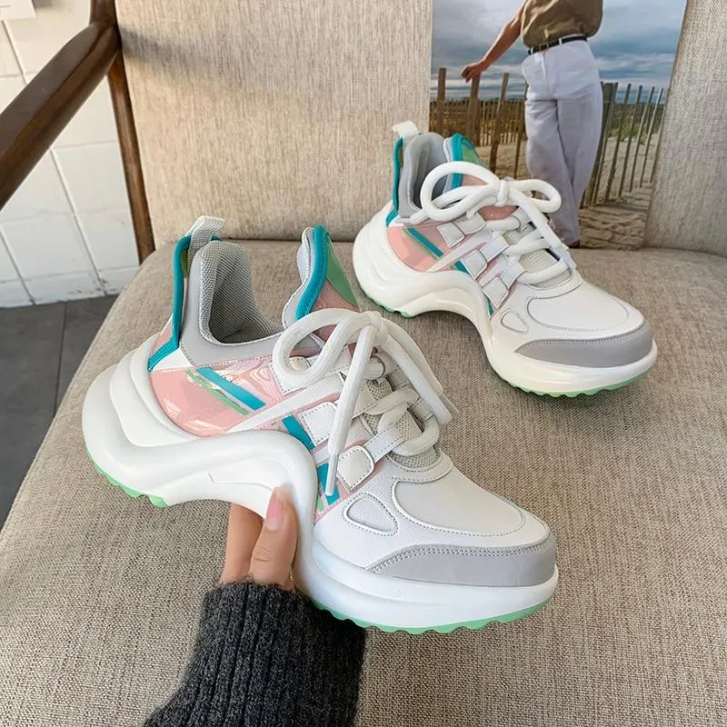 Brand Designer Casual Sneakers For Women Dad Shoes Fashion Sneakers Leisure Shoes 2021 Women's Summer Shoes Chunky Sneaker
