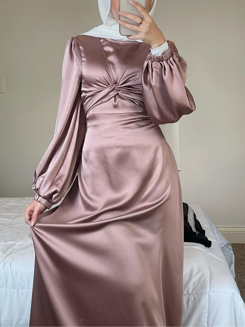 Elegant and Gentle Waist-tie Two-wear Dress | Oxredo Shop Ramadan Sale