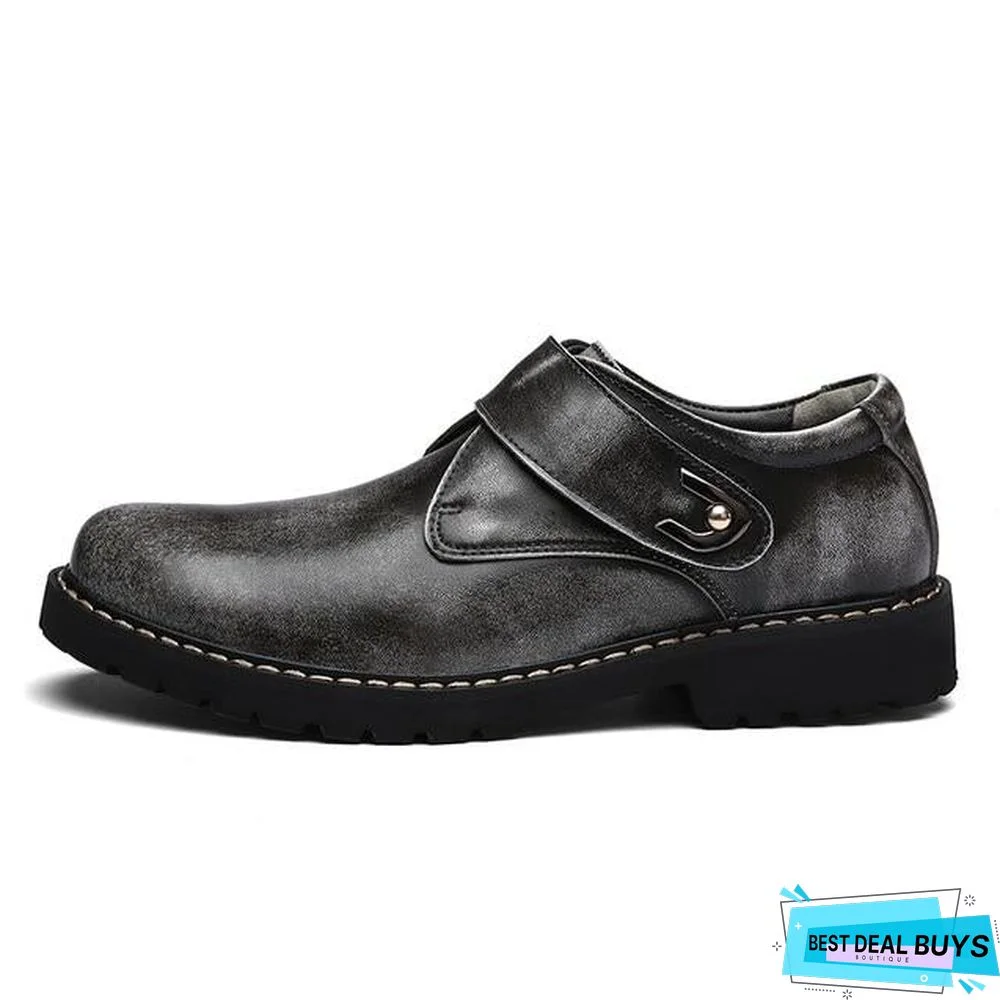 Men's Oxford Shoes Men Flats Fashion Genuine Leather Casual Men Shoes
