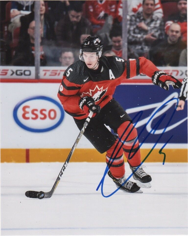 Team Canada Thomas Chabot Signed Autographed 8x10 IIHF Photo Poster painting COA D