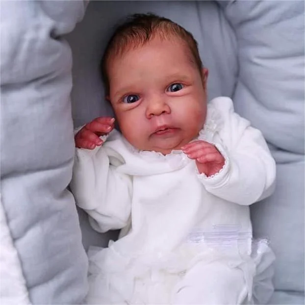  20" Look Real Innocent and Cute Cloth Body Newborn Girl Baby Doll With Brown Eyes Named Cheryl - Reborndollsshop®-Reborndollsshop®