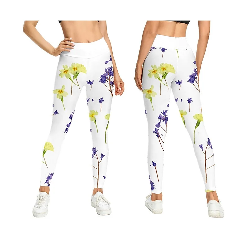 Women's Floral Print Cropped Leggings