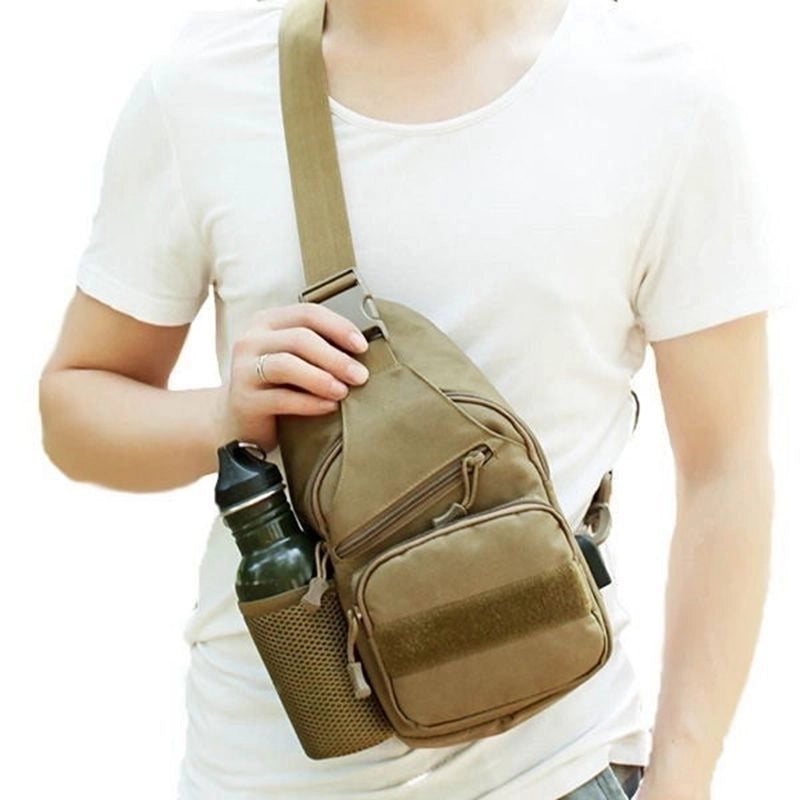 Men's Vintage Style Solid Color Oxford Cloth Waterproof Waist Bags4