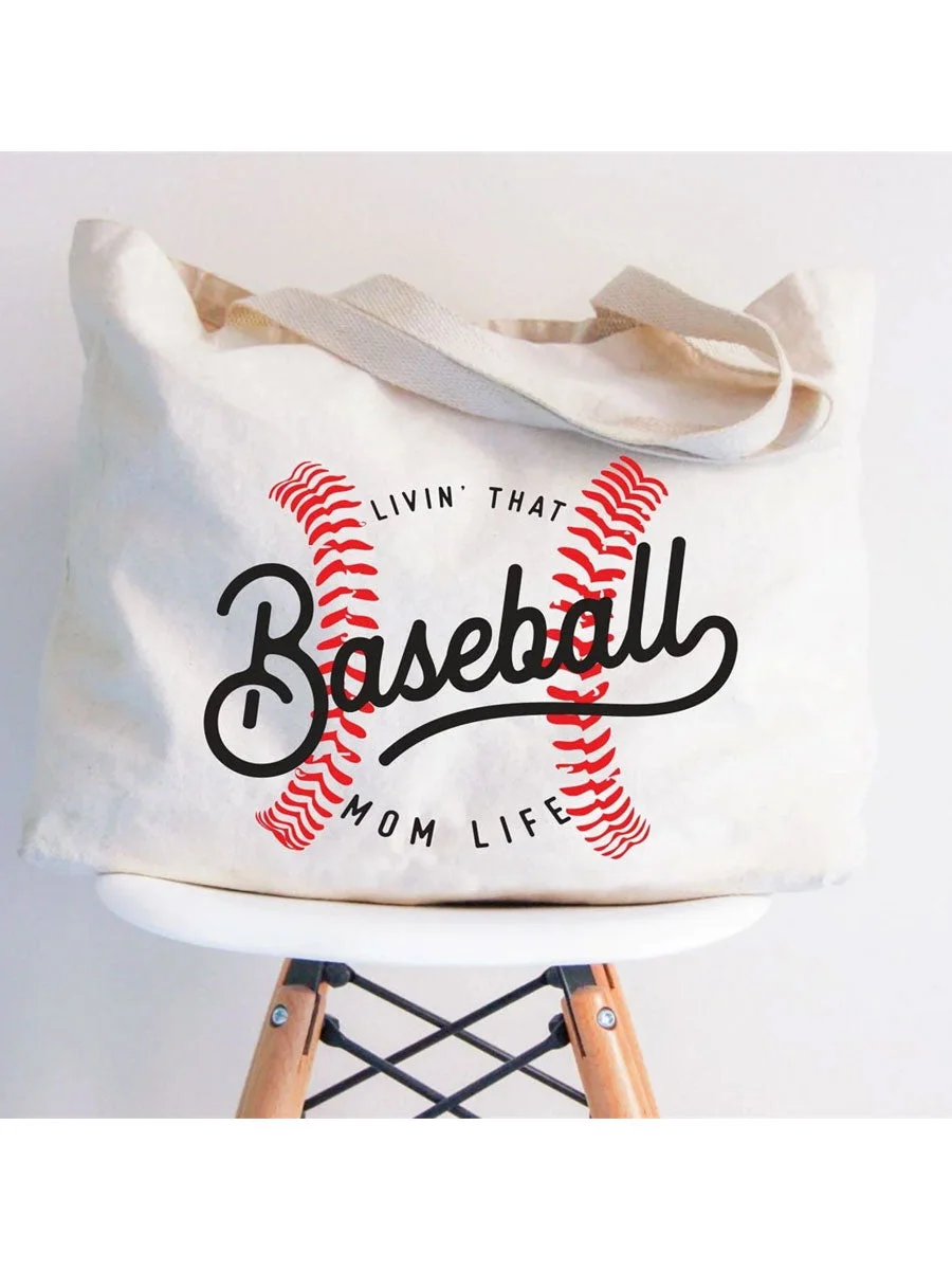 Baseball Mom Life Tote Bag