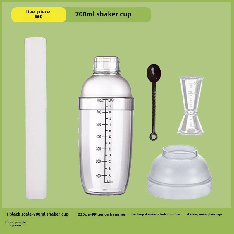 Schick Cup Hand Rocker Pot Shaker With Scale Milk Tea Shop Shake Cup Set Shake Milk Tea Tool Drink Tool