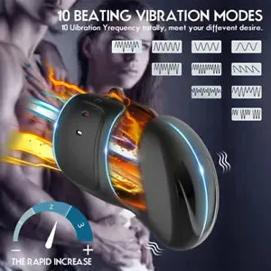 pornhint Pornhint Male Masturbator Penis Vibrator Delay Trainer Glans Massager Stroker Men Sex Toy
