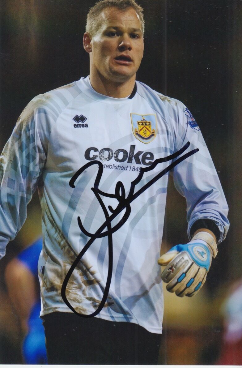 BURNLEY HAND SIGNED BRIAN JENSEN 6X4 Photo Poster painting 1.