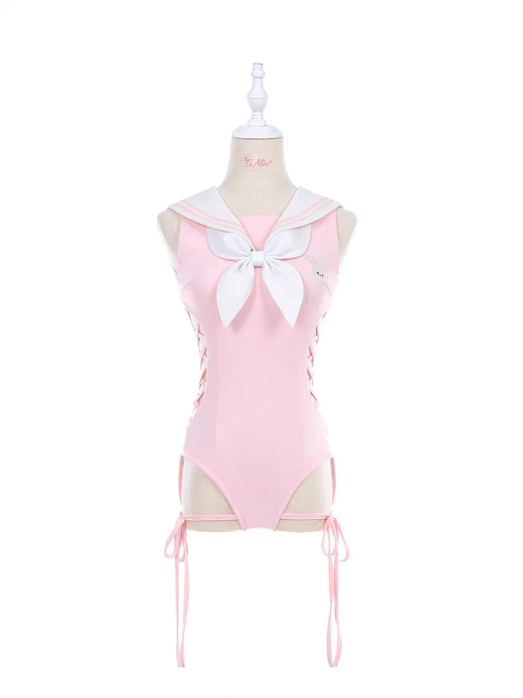 [Deposit/Reservation] Kawaii Cute Pink/Blue/Navy Bunny Swimsuit SP17559