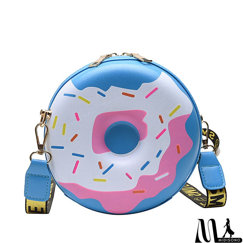 MidiSono - Women Creative Donut Round Crossbody Bag