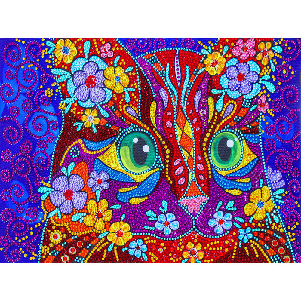 

Cat - Crystal Special Shaped Diamond Painting - 40*30CM, 501 Original