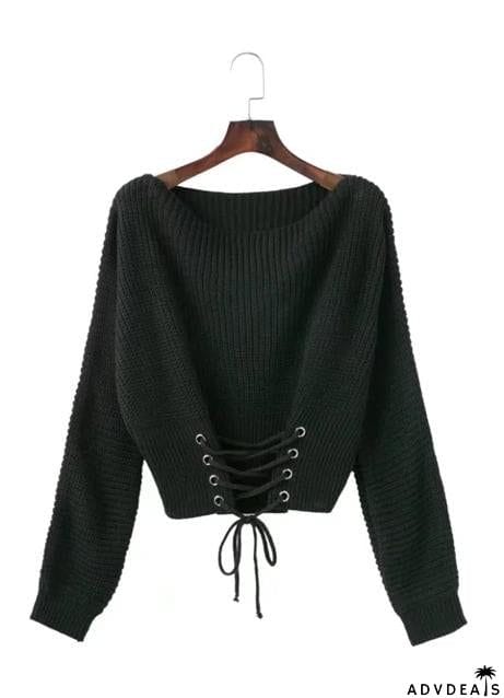 Off Shoulder Lightweight Chunky Sweater