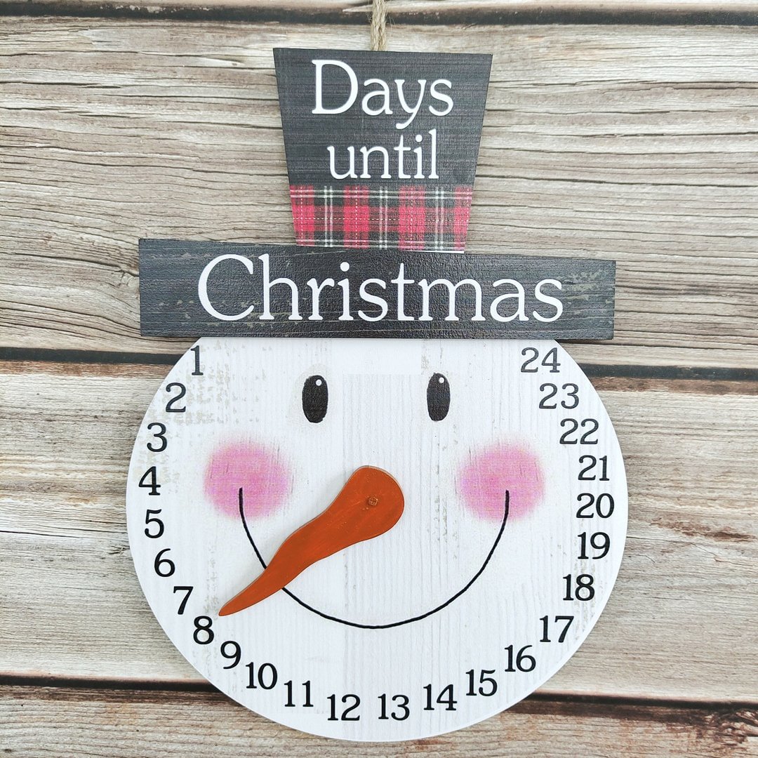 Christmas Snowman Advent Calendar Countdown