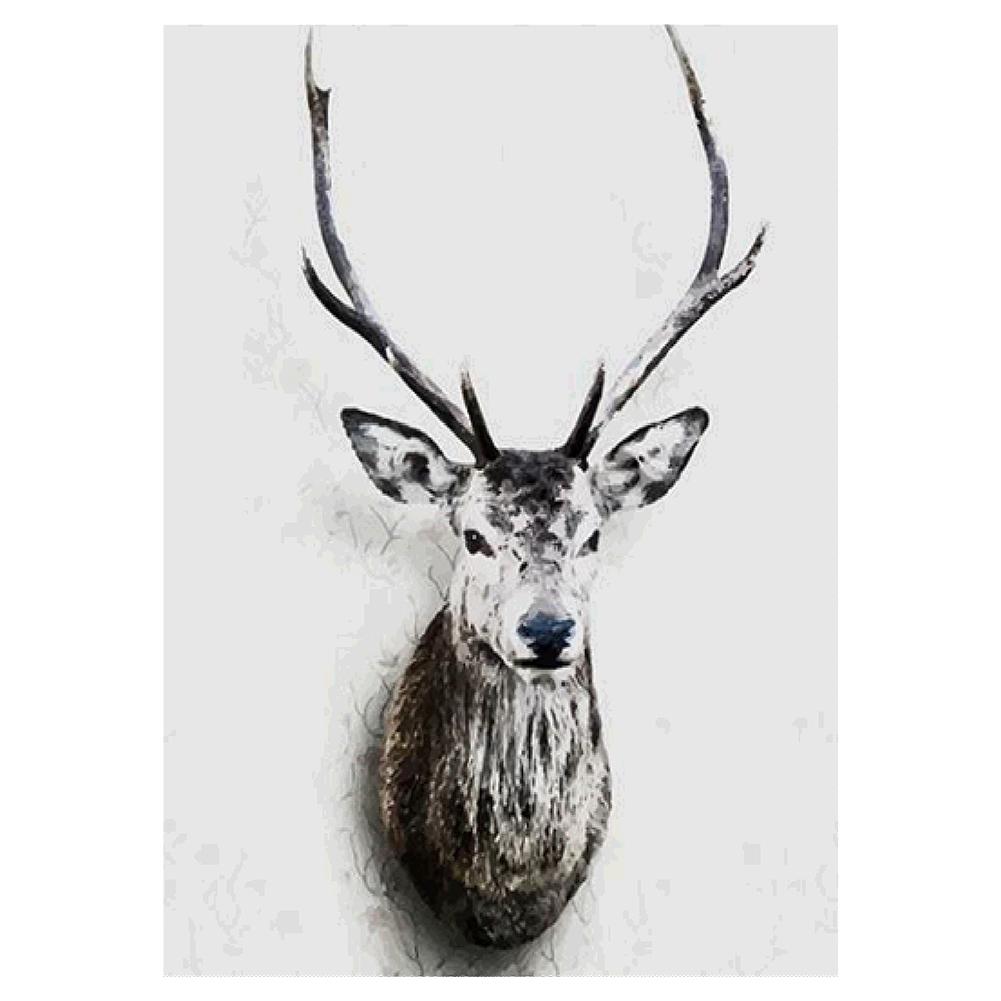 

30*40CM - Round Drill Diamond Painting - Deer, 501 Original