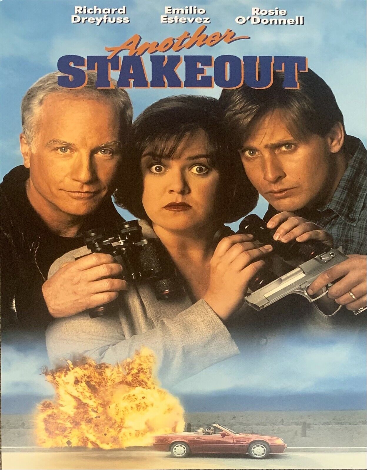 Another Stakeout 11x14 Movie Poster unsigned Photo Poster painting Richard Dreyfuss Emilio Rosie