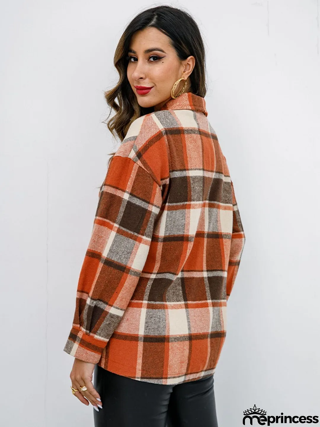 Plaid Button-Down Jacket