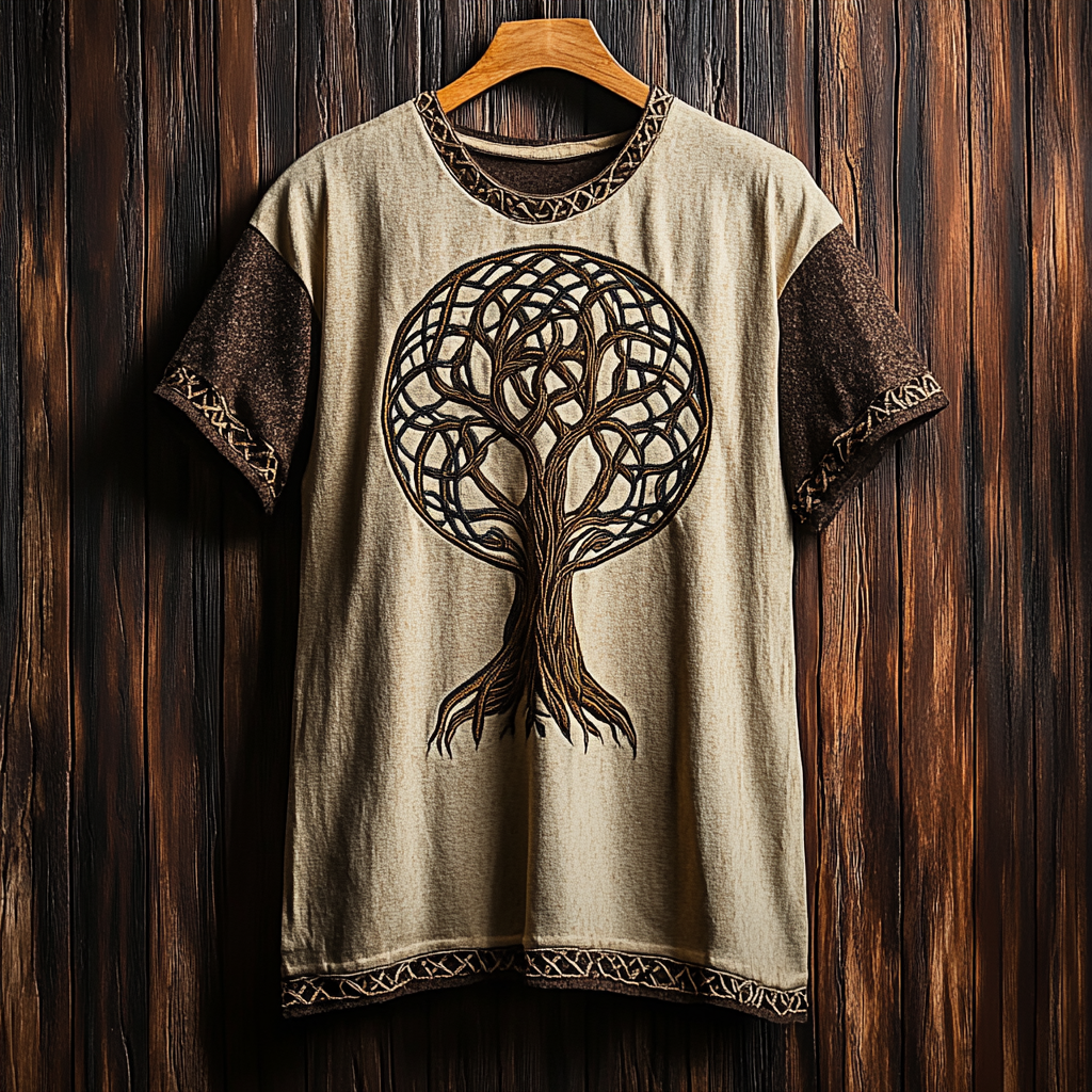 Men's Viking Life Of Tree Nordic Knot Art T-Shirt / Rvogue / Rvogue