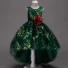 Kid Baby Girls Princess Ball Gown Party Tutu Trailing Dress