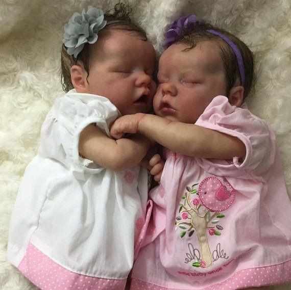 17'' Real Lifelike Reborn Twins Sleeping Reborn Baby Doll Boy and Girl Olga and Cortney, Beautiful Baby Gift 2023 -Creativegiftss® - [product_tag] Creativegiftss®