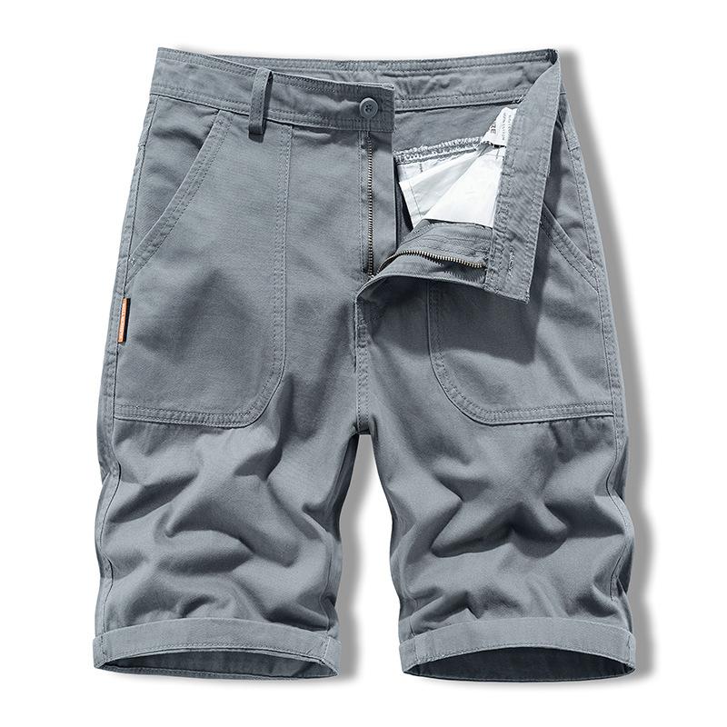 Men's Casual Cotton Blend Slim Fit Suit Shorts