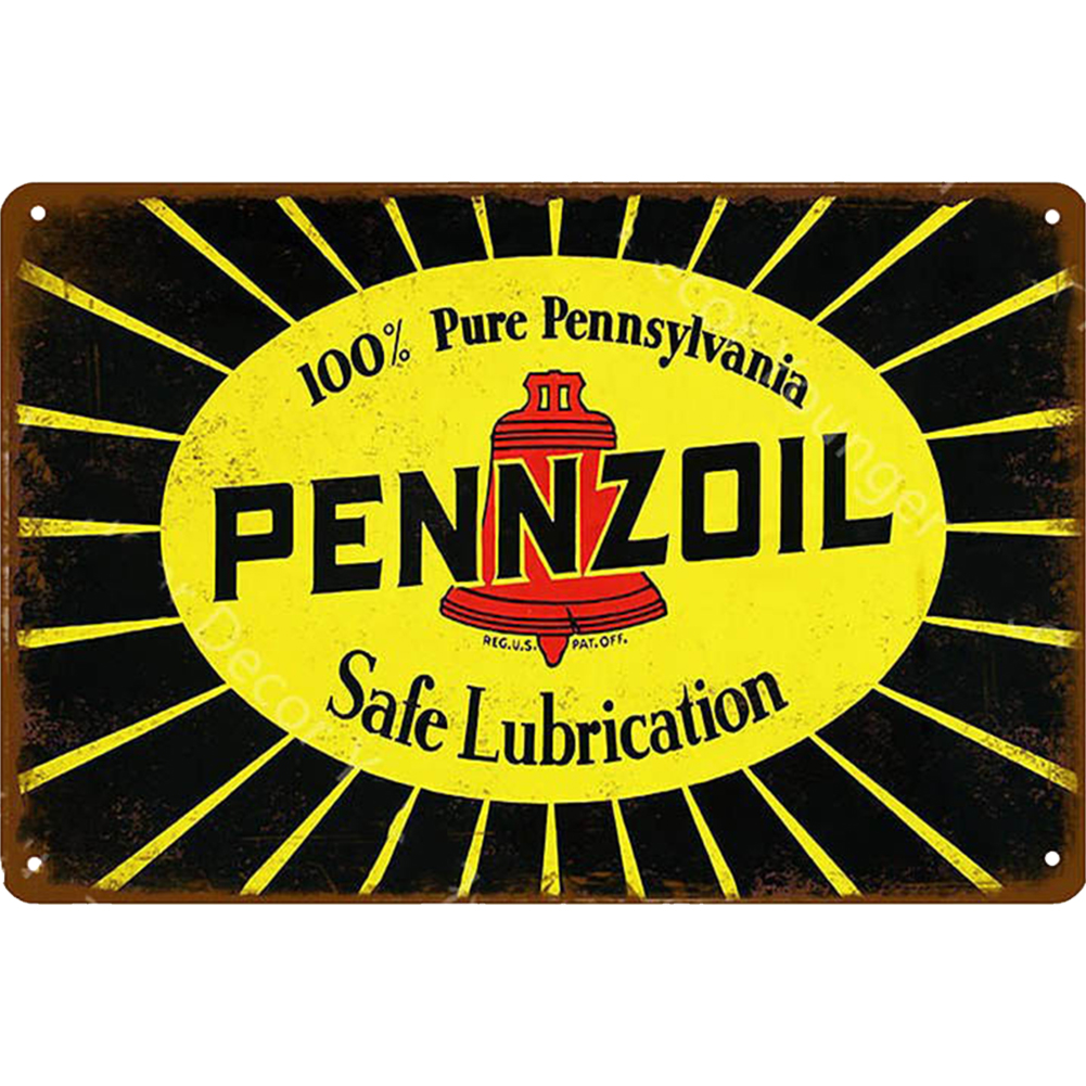 

50*30CM - Round Drill Diamond Painting - Pennzoil, 501 Original