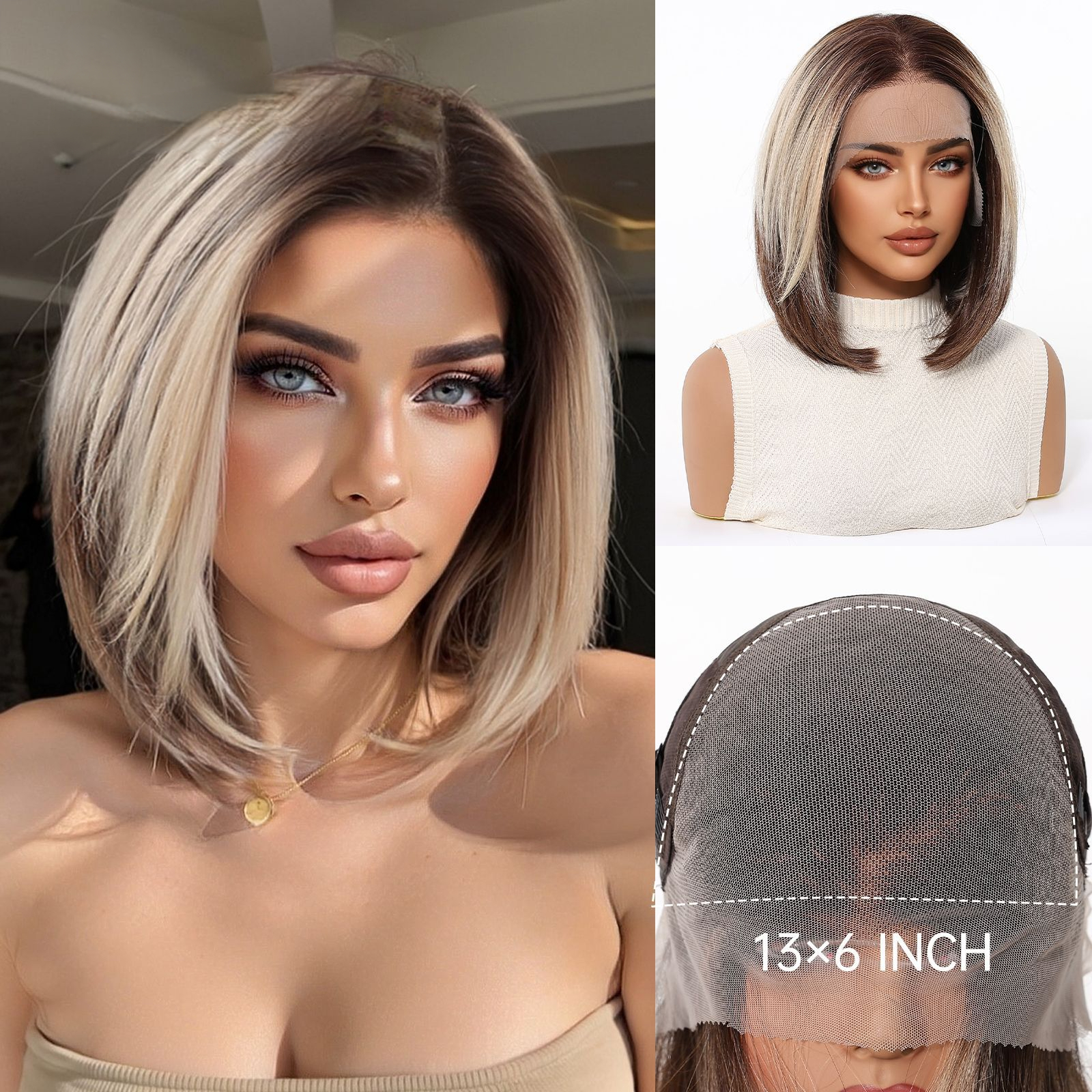 Lace wig 13*6 short straight hair | ONEO WIGS ONEO Wigs
