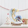 DIY Jesus Angel Diamond Painting Wooden Desktop Ornament