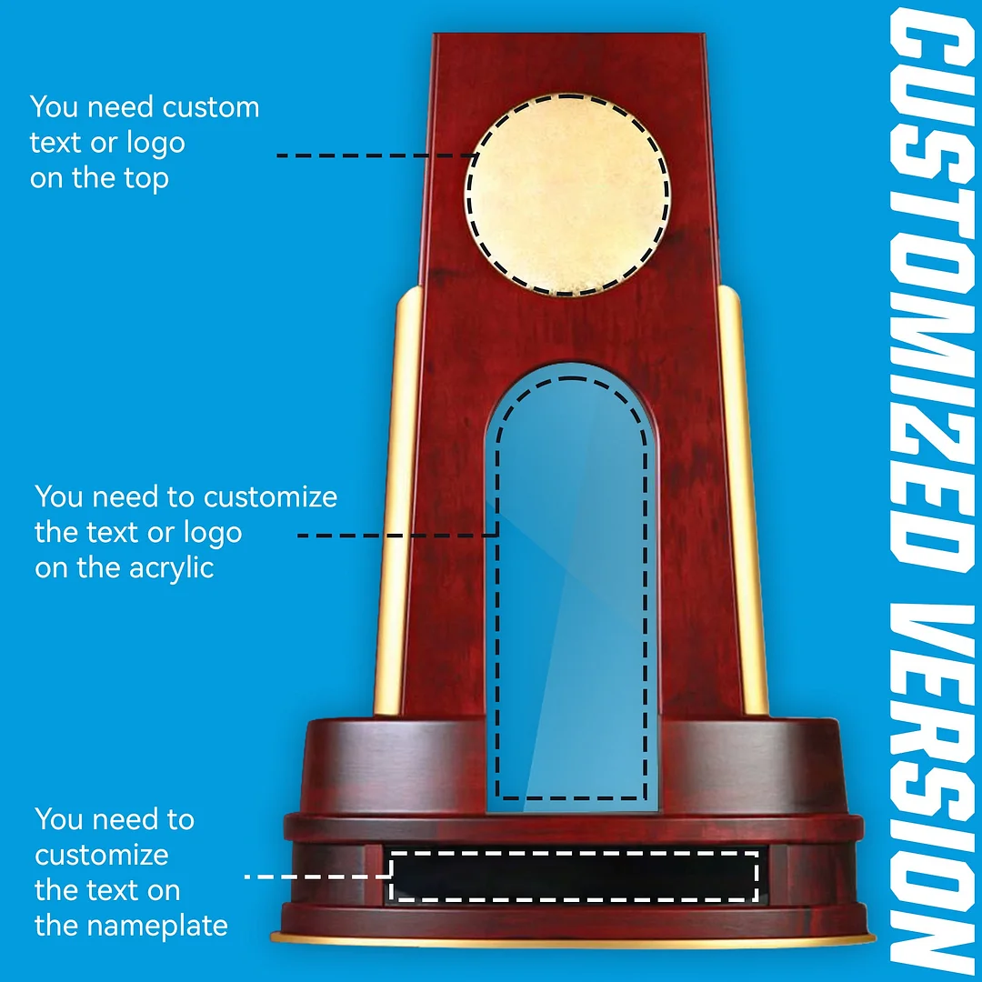 【Customized Version】NCAA Division I National Championship Trophy(Leave the year and sports event name)