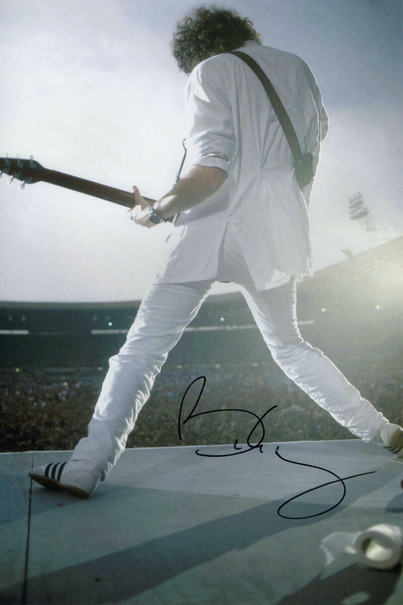 BRIAN MAY SIGNED AUTOGRAPH 8X12 Photo Poster painting - QUEEN GUITARIST, A DAY AT THE RACES ACOA