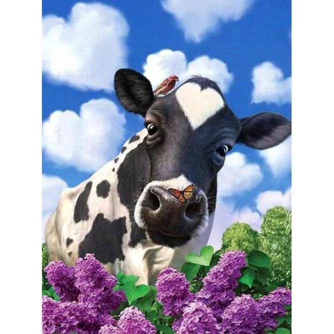 Full Round Diamond Painting Cow (40*30cm)