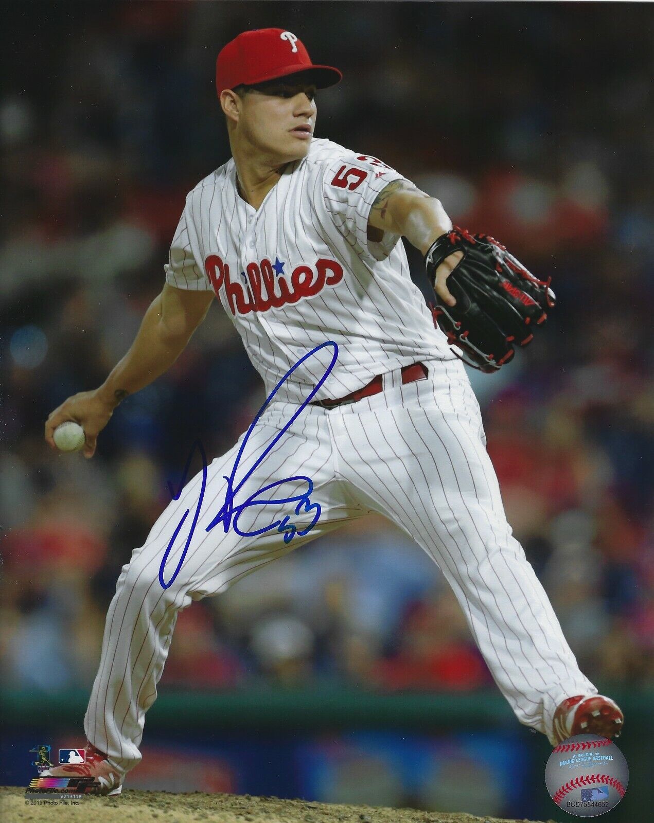 Signed 8x10 YACKSEL RIOS Philadelphia Phillies Autographed Photo Poster painting - COA