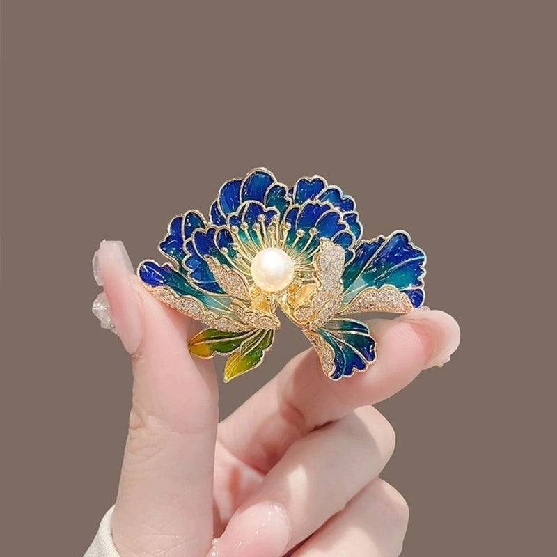 Elegant Minimalist Pin Rose Flower Alloy Plating Women’s Brooches