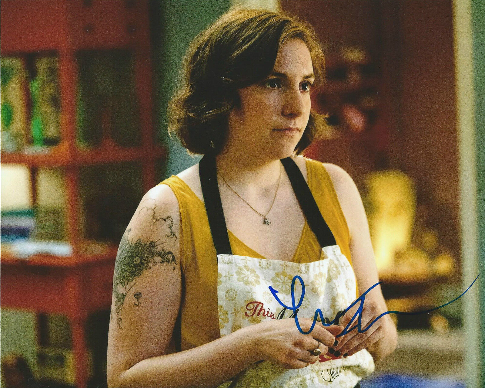 **GFA Girls TV Star * LENA DUNHAM * Signed 8x10 Photo Poster painting MH3 PROOF COA**