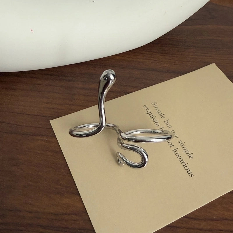 Hip-Hop Commute Geometric Copper Plating Open Rings