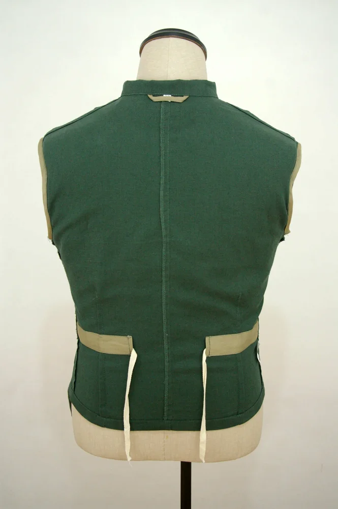   Wehrmacht German Panzer Summer HBT Reed Green Wrap Jacket Type II German-Uniform