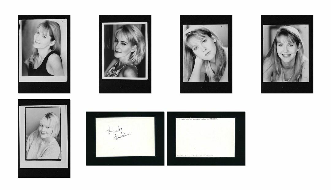 Linda Larkin - Signed Autograph and Headshot Photo Poster painting set - Aladdin