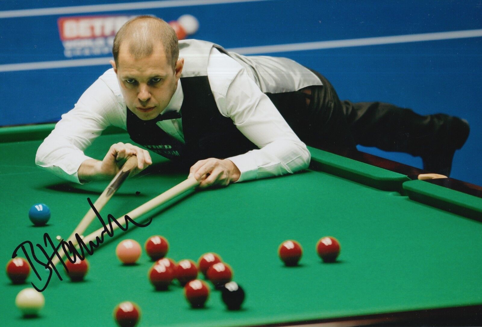 BARRY HAWKINS HAND SIGNED 12X8 SNOOKER Photo Poster painting PROOF 5.