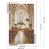 Diamond Painting-DIY Full Round Drill Church(60X40CM)