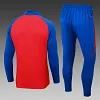 2024-2025 Spain Half-Pull Training Suit Red Football Shirt Set