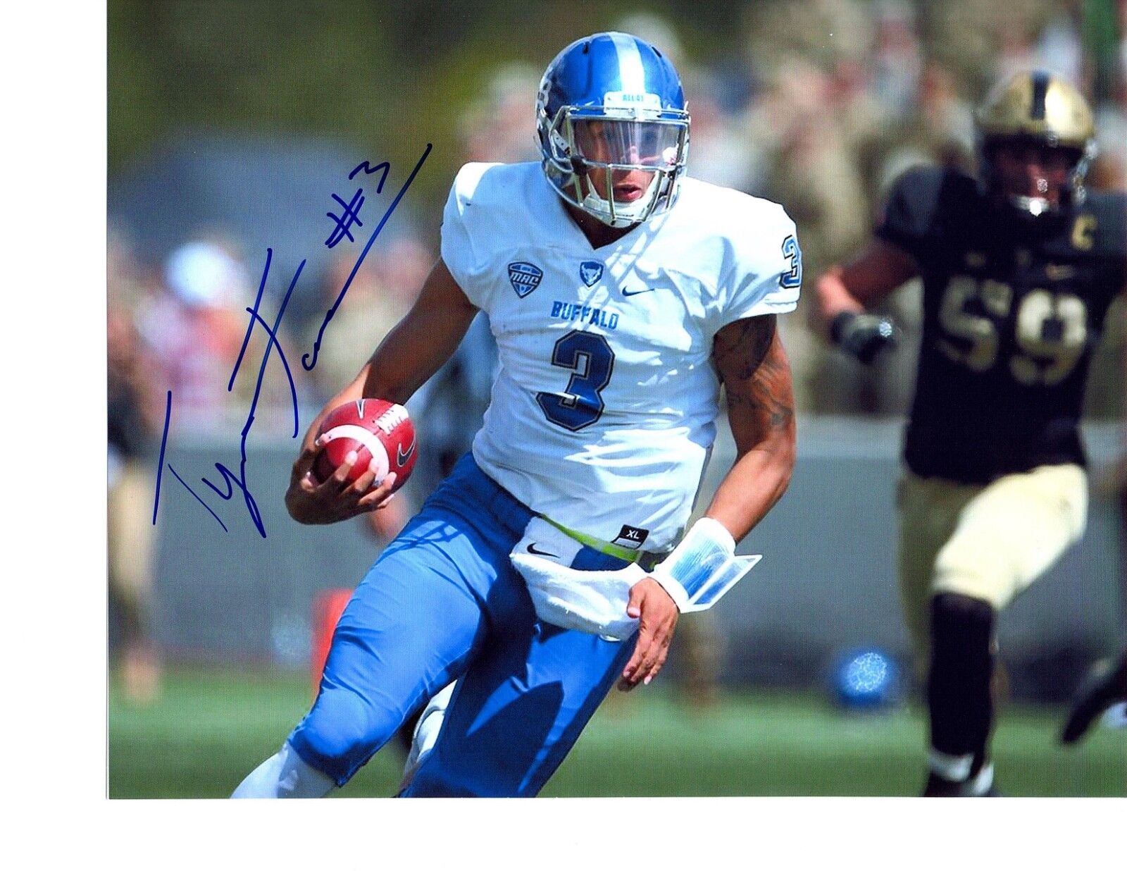 Tyree Jackson Buffalo Bulls signed autographed 8x10 football Photo Poster painting 2019 Draft b