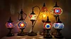 Retro Turkish Coffee Little Swan Bohemian B&B Xinjiang Style Bar Mosaic Glass Table Lamp