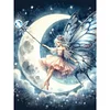 Diamond Painting-DIY Full Round Drill Moon Fairy