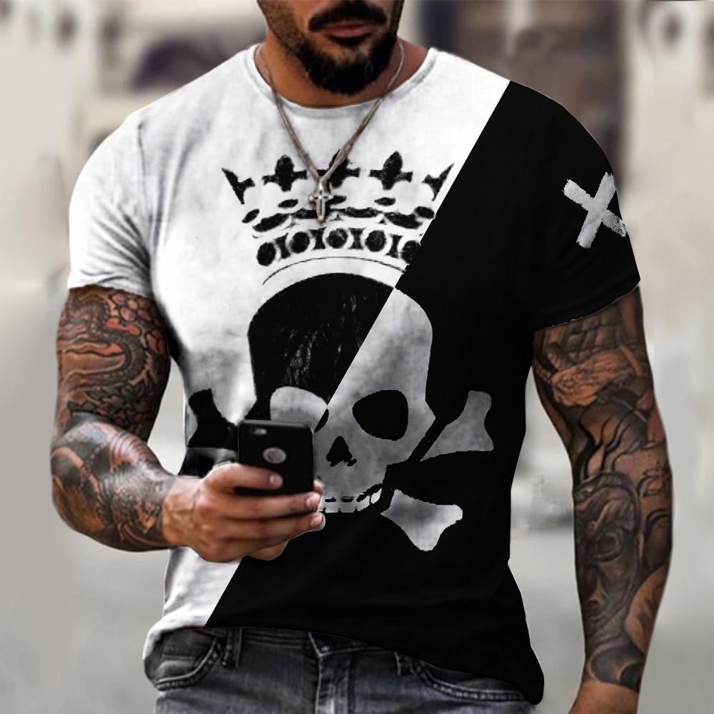 

Skull - 3D Printed Men T Shirt, Xxxl, 501 Original