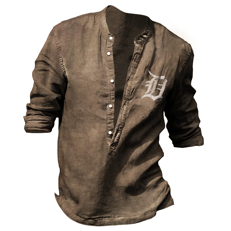 Mens outdoor fashion tiger team print top / [viawink] /