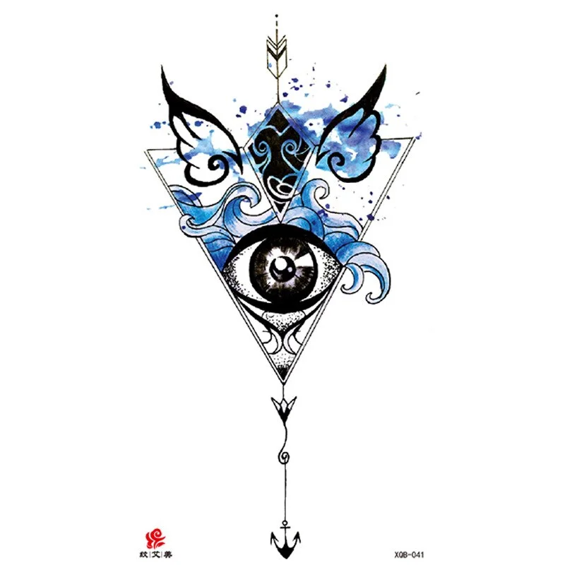 Sdrawing Temporary Tattoo Sticker Moon Sea Mermaid Tattoos Flowers Skull Mandala Arm Fake Tatoo Women Men tatuajes temporales