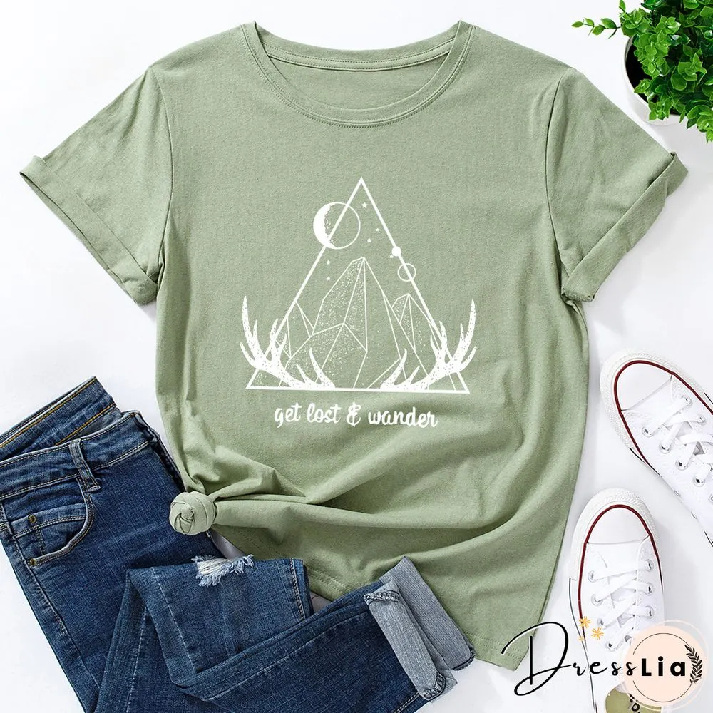 Graphic Tees For Women Cotton Short Sleeve Tee Woman T-Shirts Female Shirt Tops Summer