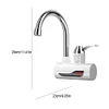 Electric Hot Water Heater Faucet Hot Cold Mixer Tap for Kitchen(EU Plug B)