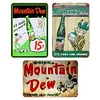 3PCS Drink Mountain Dew Soda - Vintage Metal Signs Set - 20*30cm/30*40cm