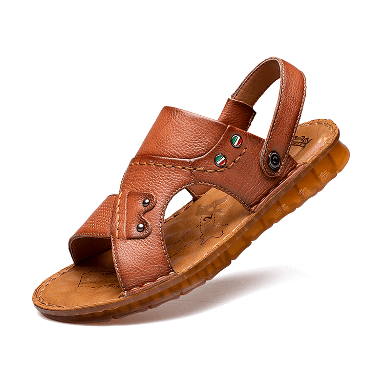 Kanyap-Men's Cowhide Outdoor Sandals