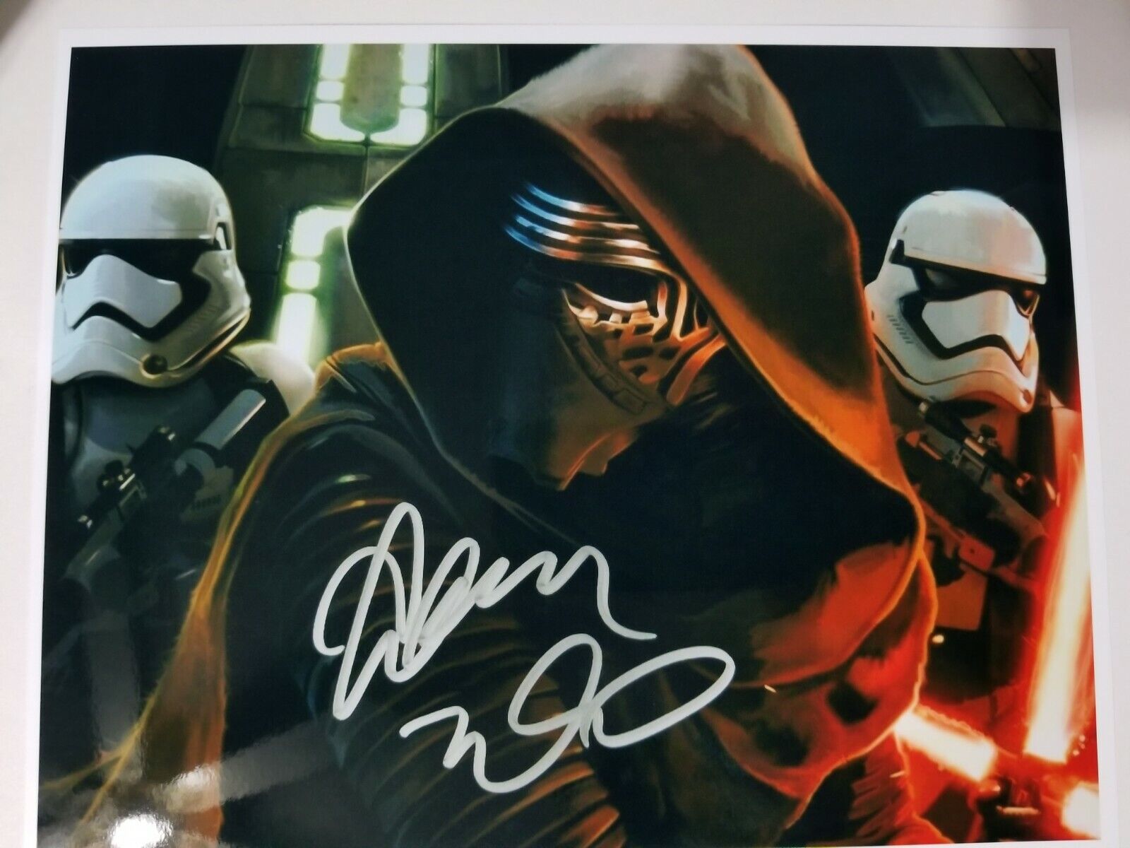 Kylo Ren Signed 8x10 Photo Poster painting RP -  Shipping!! Adam Driver - Star Wars